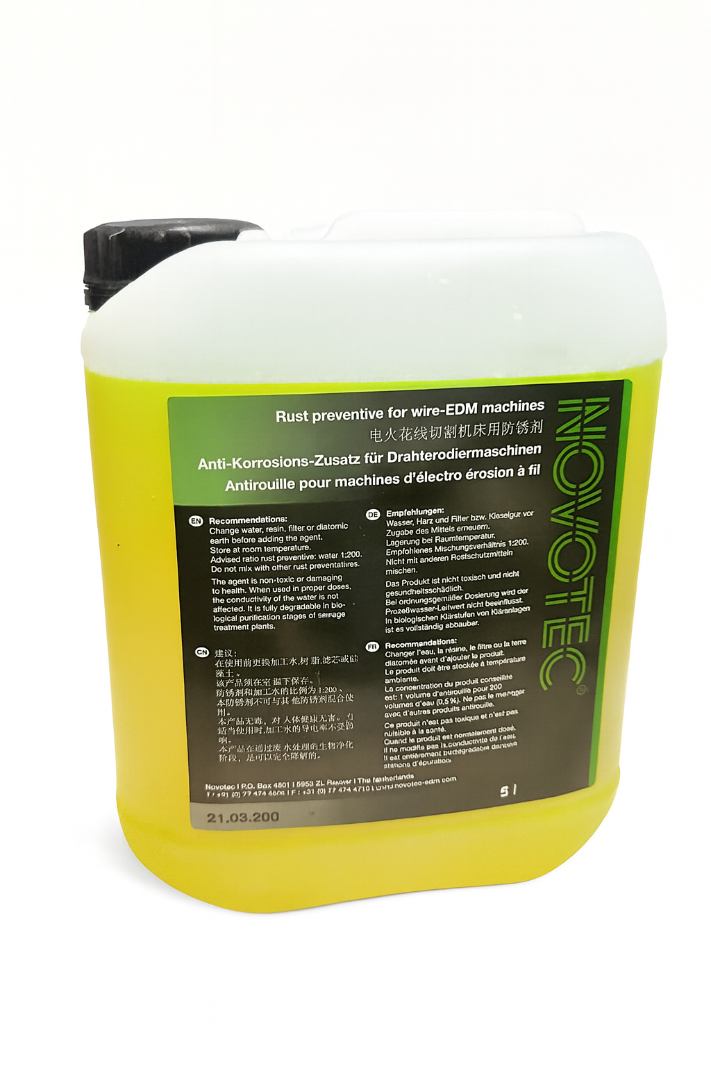 Filtros de alto caudal para circuito dieléctrico de EDM sobre fondo neutro